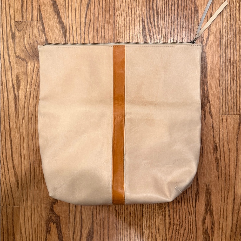 Able Cream and Tan Clutch - Picture 4 of 4